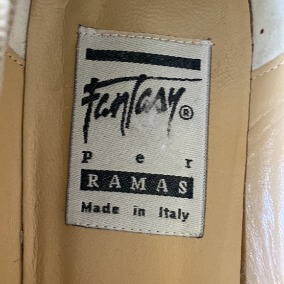 EUC Vintage Fantasy Per Ramas Snakeskin Embossed Leather Heels - Picture 10 of 11